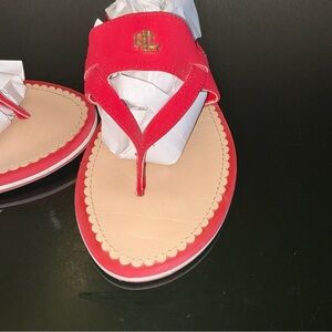 Ralph Lauren Red Women's Sandals